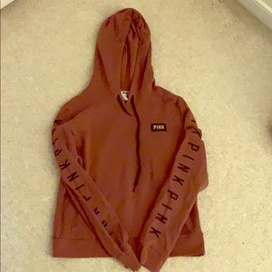 Pink - Rose colored hooded sweatshirt